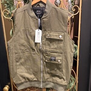 Wesc Men's Olive Green Utility Vest